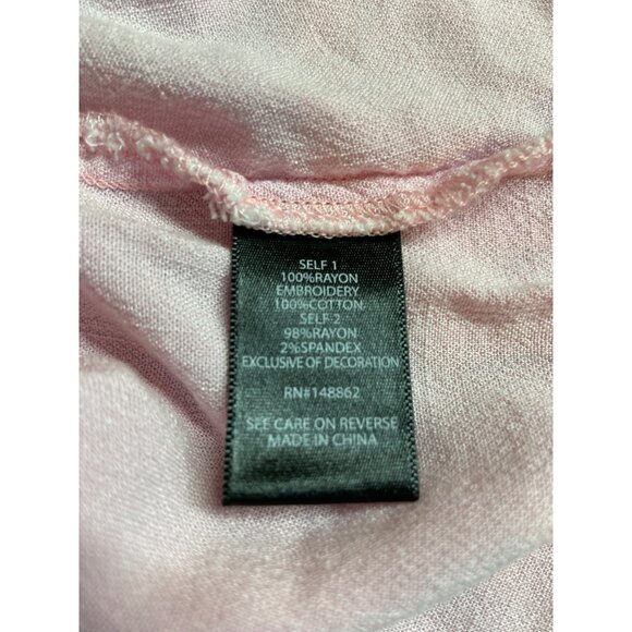 Torrid Womens Plus Size 1X Pink Sleeveless Tunic Top Embroidered Boho Casual - Picture 5 of 8